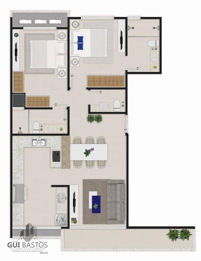 Apartamento à venda com 2 quartos, 91m² - Foto 14