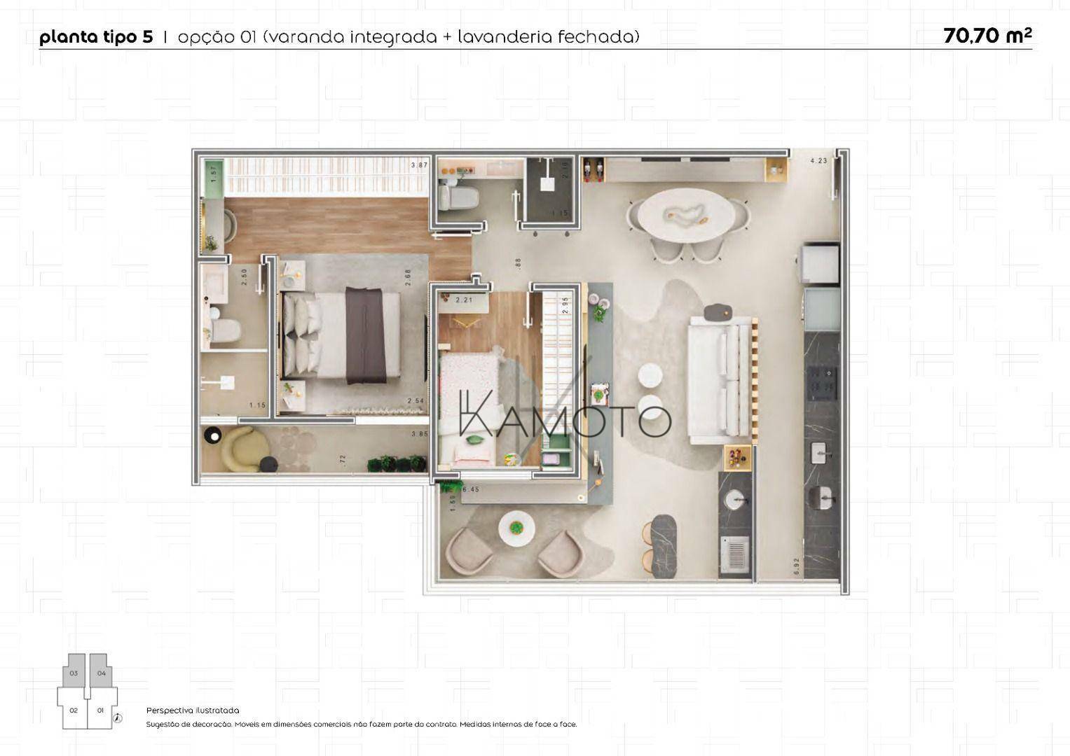 Apartamento à venda com 2 quartos, 69m² - Foto 43