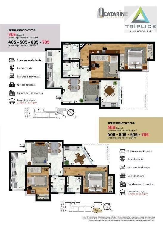 Apartamento à venda com 2 quartos, 59m² - Foto 14