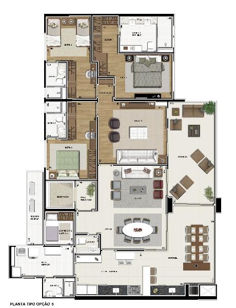 Apartamento à venda com 4 quartos, 251m² - Foto 21