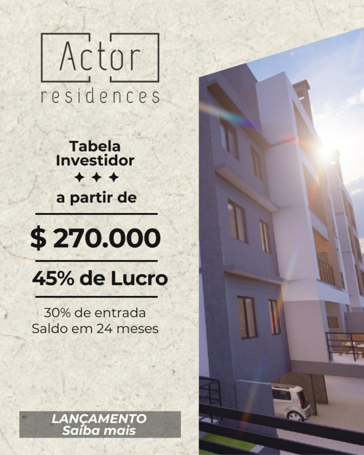 Apartamento à venda com 1 quarto, 33m² - Foto 1