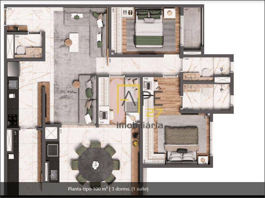 Apartamento à venda com 2 quartos, 75m² - Foto 19