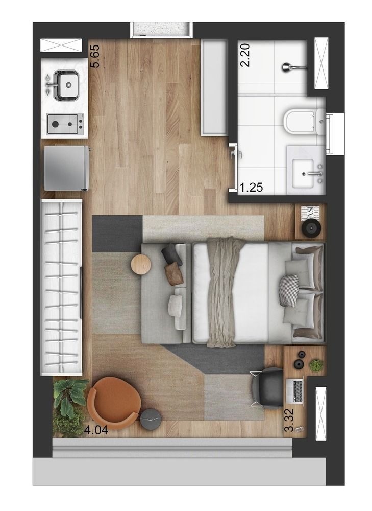 Apartamento à venda com 1 quarto, 33m² - Foto 10