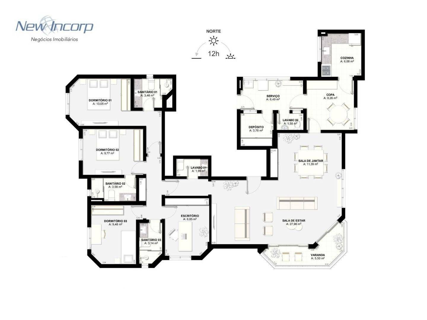 Apartamento à venda com 4 quartos, 153m² - Foto 66