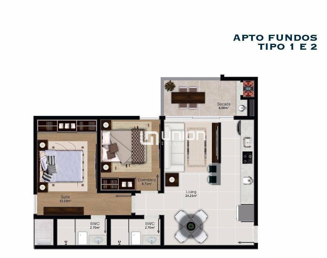 Apartamento à venda com 2 quartos, 67m² - Foto 12