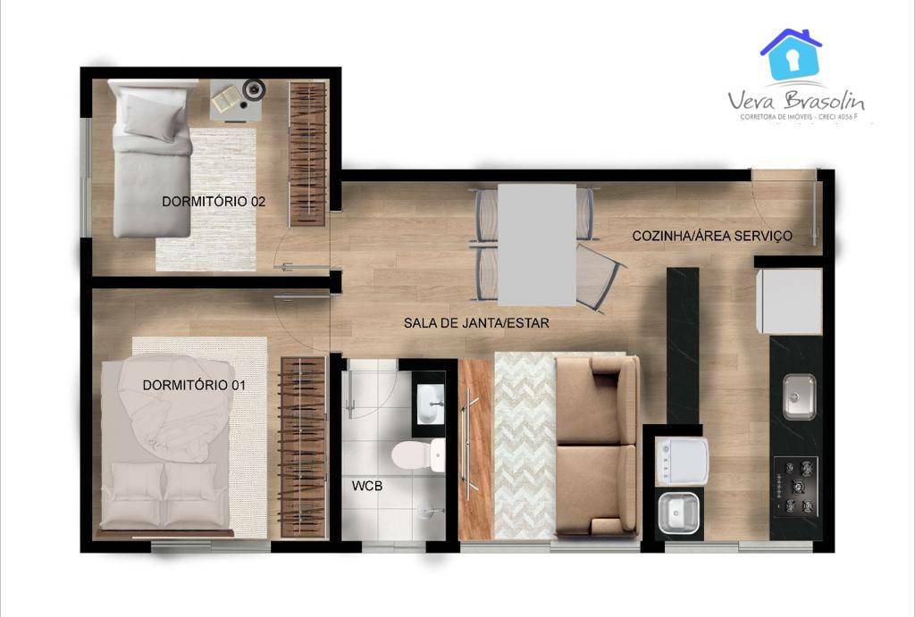 Apartamento à venda com 1 quarto, 43m² - Foto 21