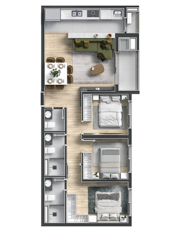 Apartamento à venda com 3 quartos, 7023m² - Foto 24