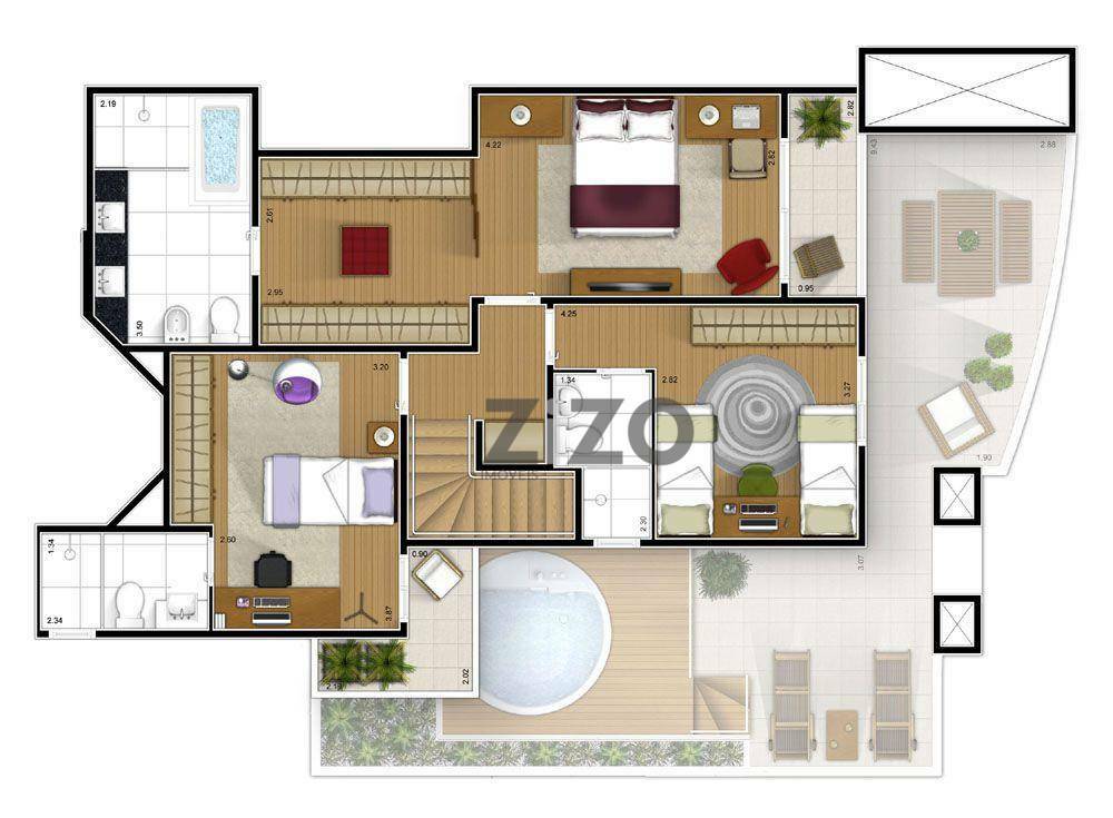 Apartamento para alugar com 2 quartos, 114m² - Foto 43