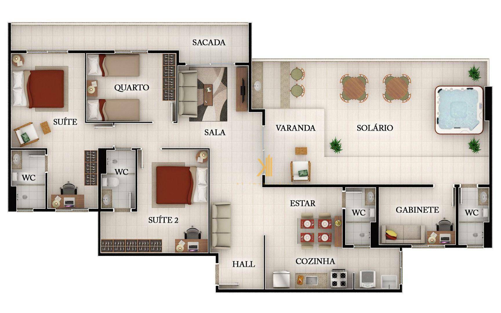 Apartamento à venda com 3 quartos, 72m² - Foto 6