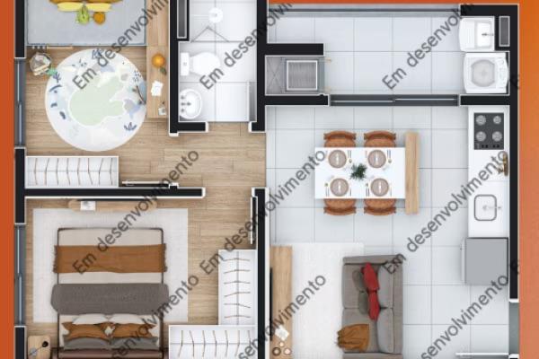 Apartamento à venda com 2 quartos, 44m² - Foto 7