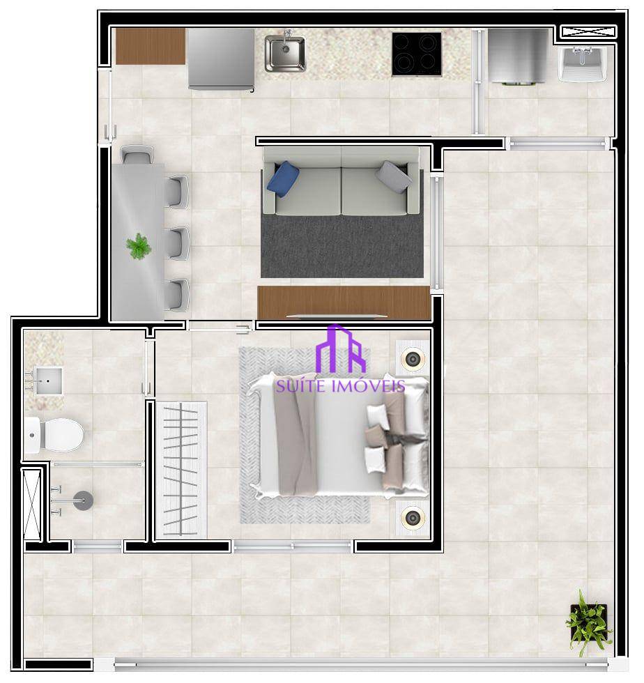 Apartamento à venda com 1 quarto, 25m² - Foto 23