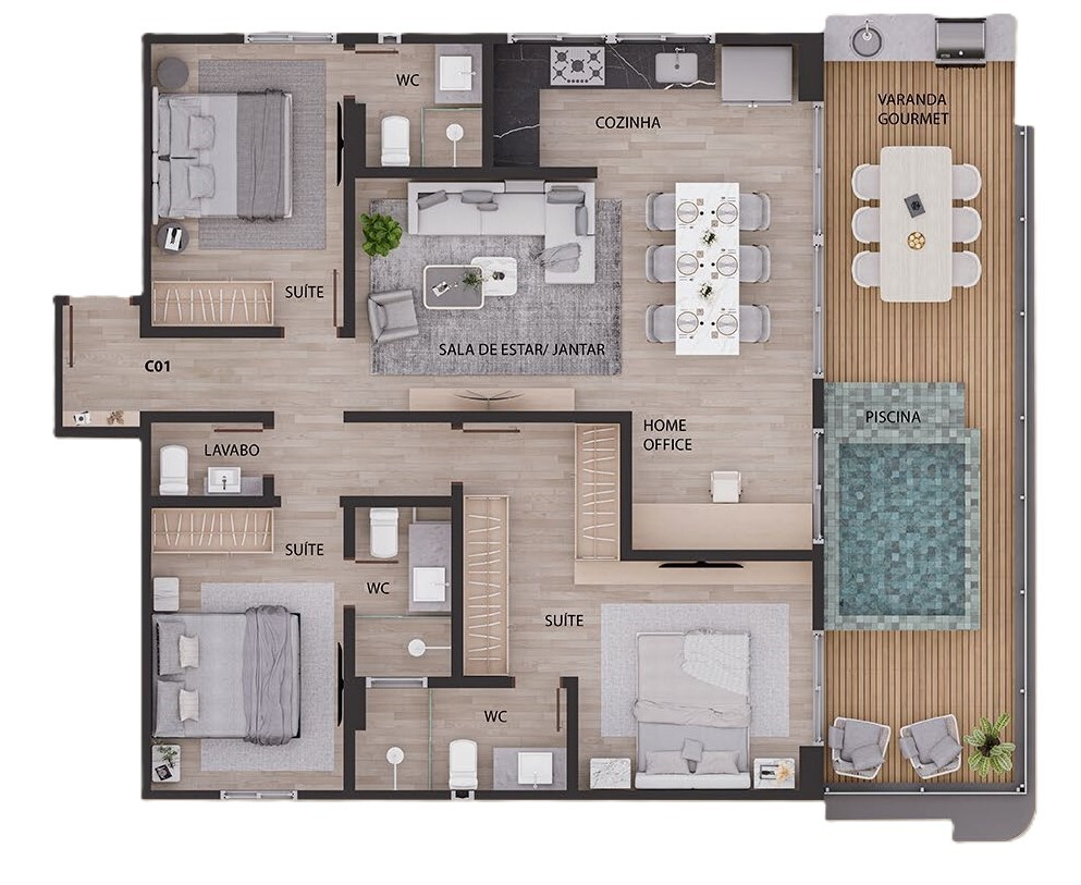 Apartamento à venda com 2 quartos, 59m² - Foto 32