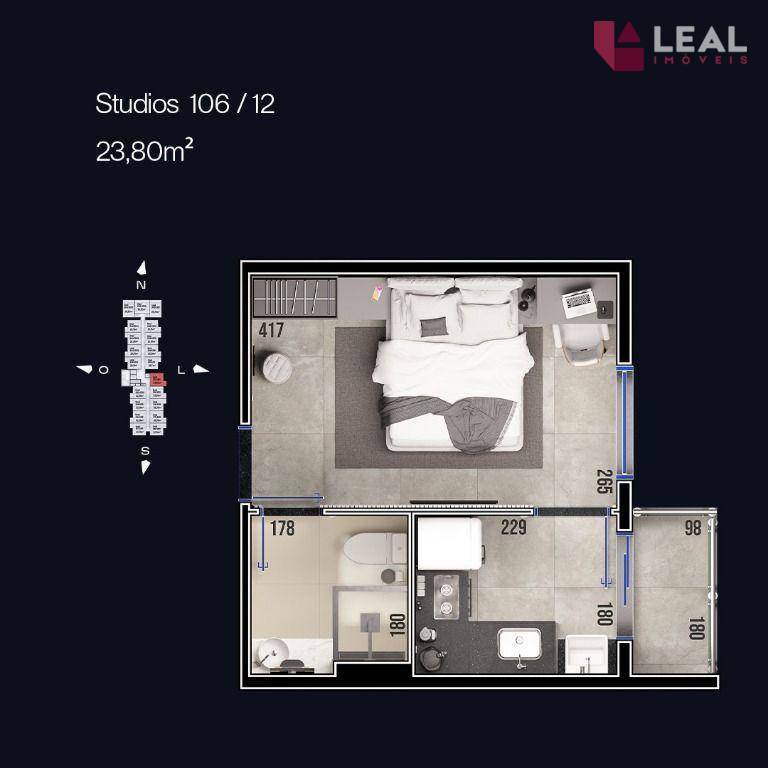 Apartamento à venda com 1 quarto, 22m² - Foto 17