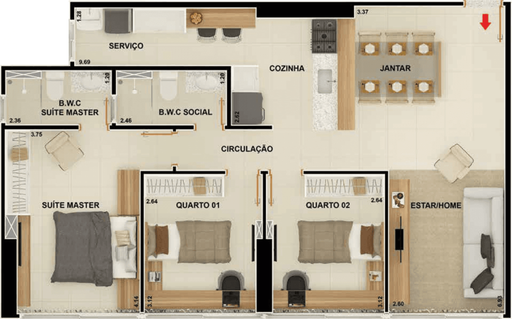 Apartamento à venda com 2 quartos, 6626m² - Foto 27