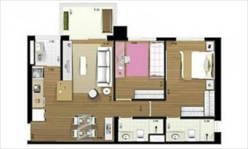 Apartamento à venda com 2 quartos, 53m² - Foto 8