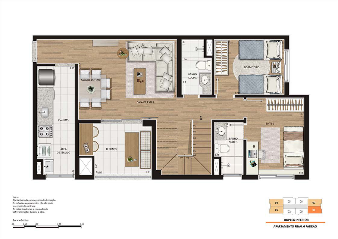 Apartamento à venda com 3 quartos, 145m² - Foto 9