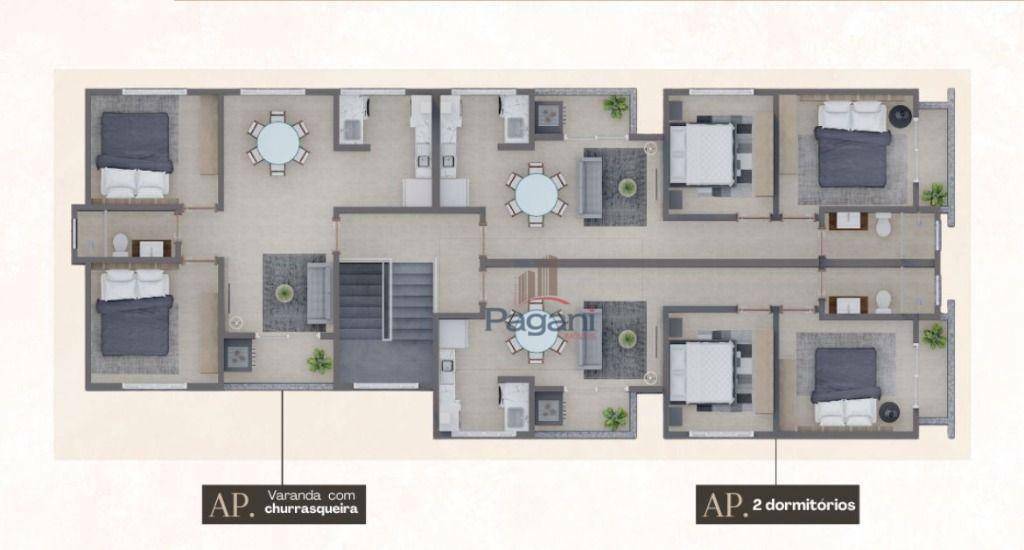 Apartamento à venda com 2 quartos, 55m² - Foto 4