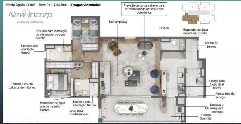 Apartamento à venda com 3 quartos, 113m² - Foto 29