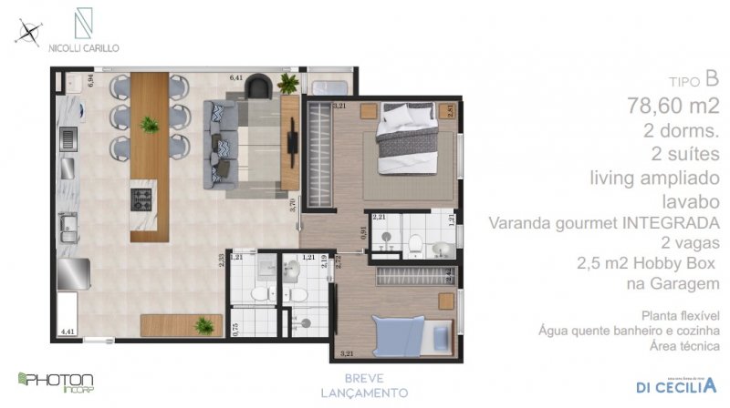 Apartamento, 3 quartos, 80 m² - Foto 43