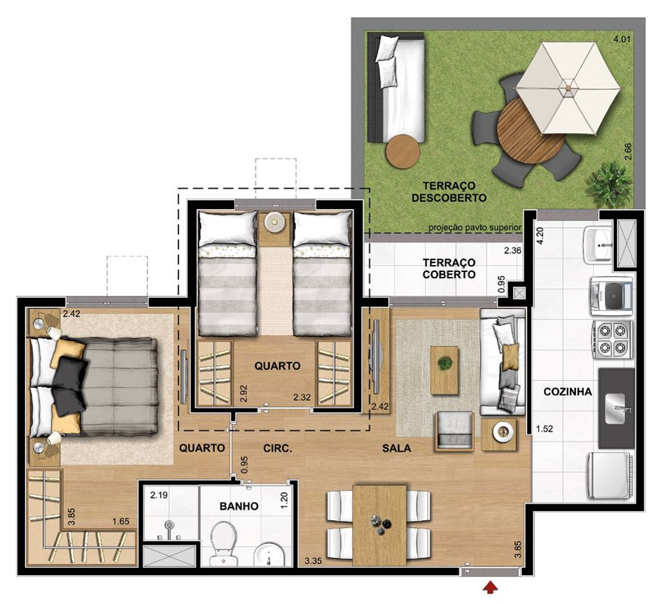 Apartamento à venda com 2 quartos, 449m² - Foto 24