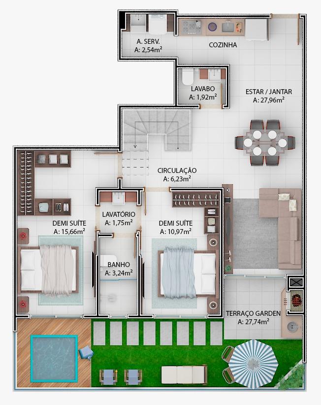 Apartamento à venda com 3 quartos, 161m² - Foto 10