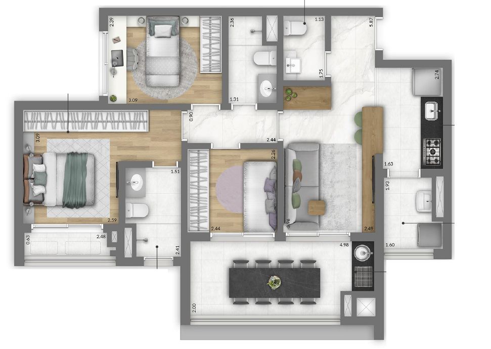 Cobertura à venda com 3 quartos, 144m² - Foto 6