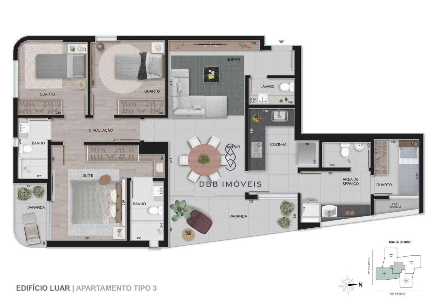 Apartamento à venda com 3 quartos, 114m² - Foto 17