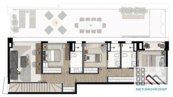 Apartamento à venda com 3 quartos, 242m² - Foto 21