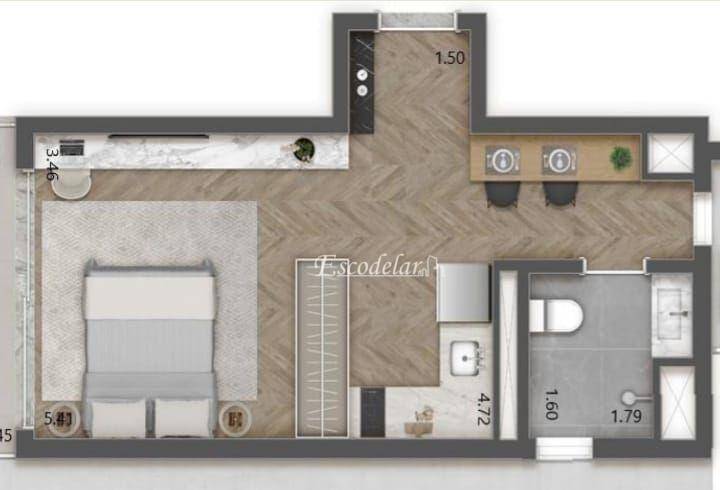 Kitnet e Studio à venda com 1 quarto, 26m² - Foto 19