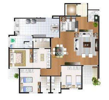 Apartamento à venda com 3 quartos, 155m² - Foto 4