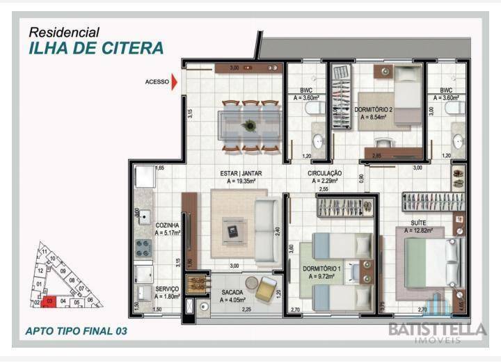 Apartamento à venda com 2 quartos, 64m² - Foto 12