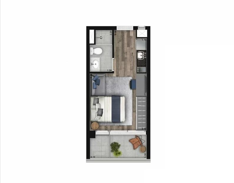 Apartamento à venda com 1 quarto, 2326m² - Foto 20