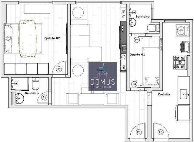 Apartamento à venda com 1 quarto, 59m² - Foto 19