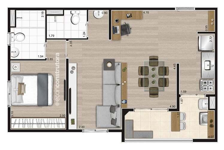 Apartamento à venda com 2 quartos, 47m² - Foto 19