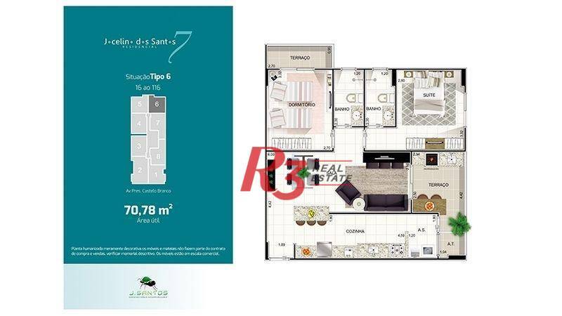 Apartamento à venda com 2 quartos, 70m² - Foto 8