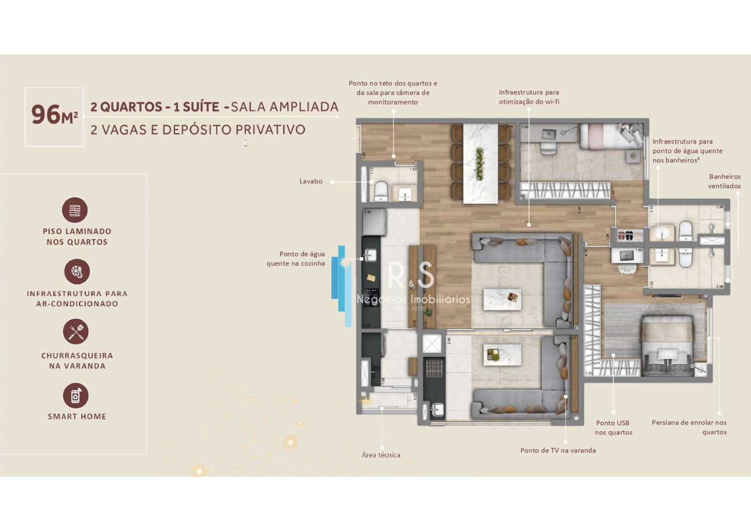 Apartamento à venda com 3 quartos, 120m² - Foto 48