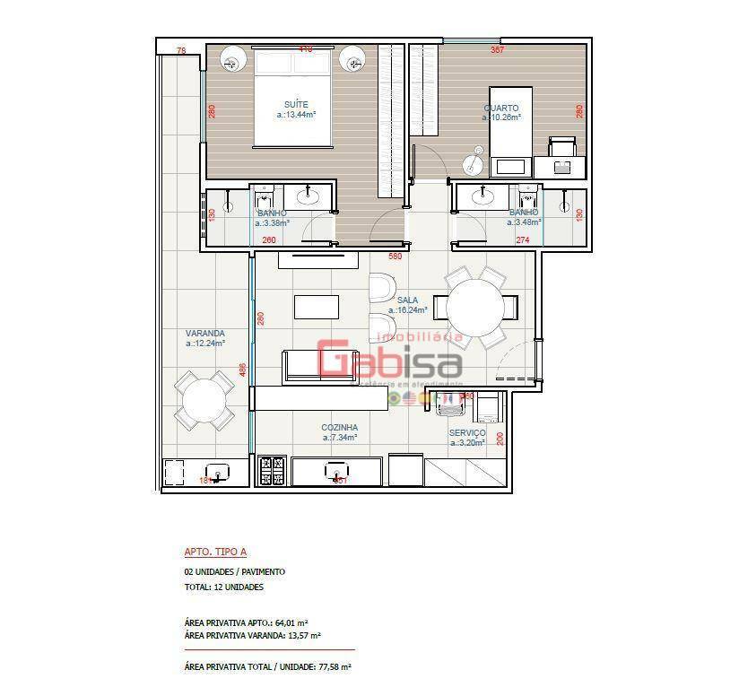 Apartamento à venda com 2 quartos, 82m² - Foto 15