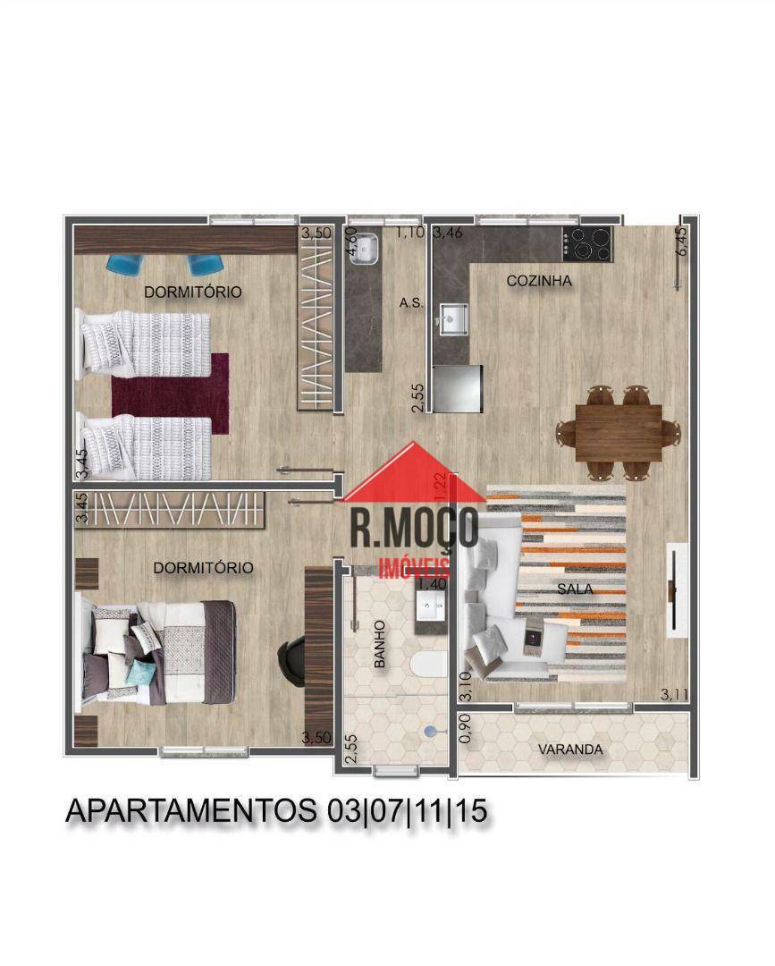 Apartamento à venda com 2 quartos, 64m² - Foto 17