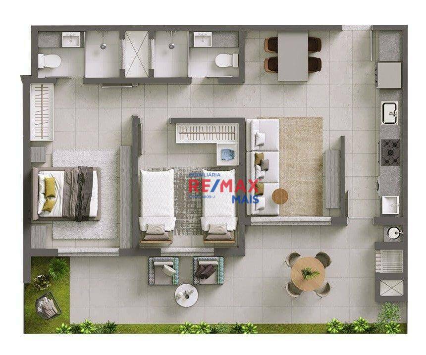 Apartamento à venda, 62m² - Foto 1