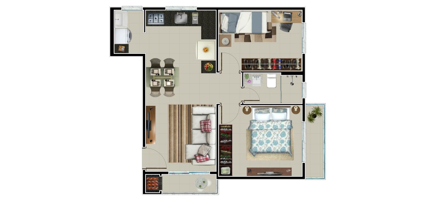 Apartamento à venda com 2 quartos, 63m² - Foto 14