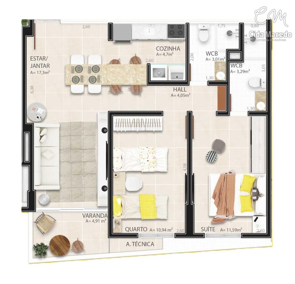 Apartamento à venda com 3 quartos, 90m² - Foto 19