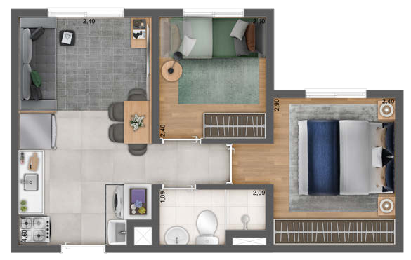 Apartamento à venda com 2 quartos, 31m² - Foto 31