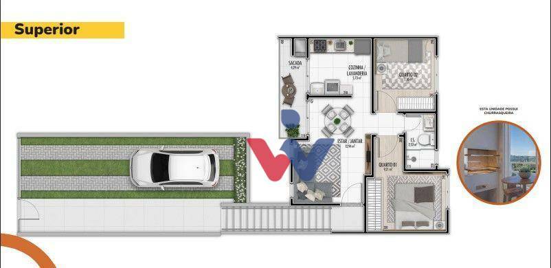 Casa de Condomínio à venda com 2 quartos, 48m² - Foto 21