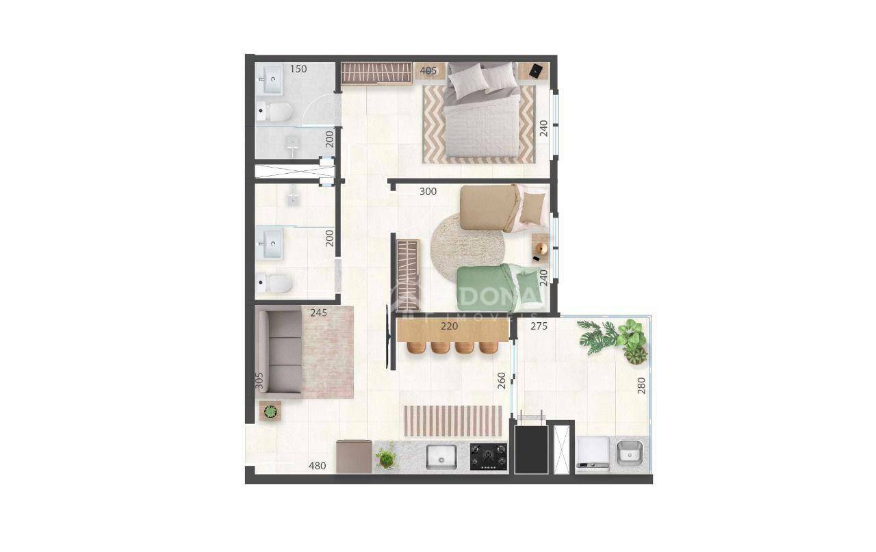 Apartamento à venda com 2 quartos, 80M2 - Foto 9