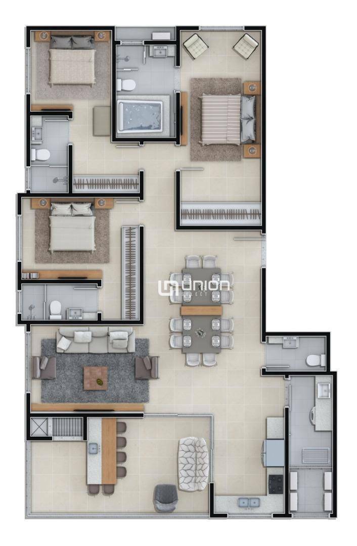 Apartamento à venda com 3 quartos, 164m² - Foto 10