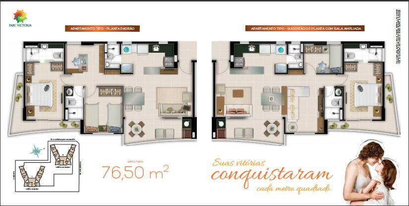 Apartamento à venda com 2 quartos, 76m² - Foto 4