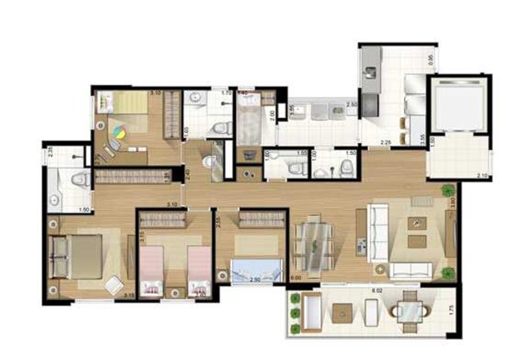 Apartamento à venda com 3 quartos, 146m² - Foto 8