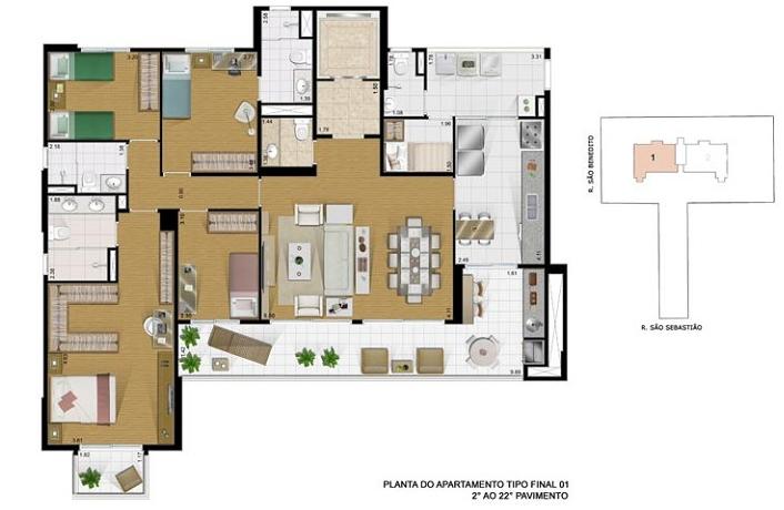 Apartamento à venda com 4 quartos, 250m² - Foto 16