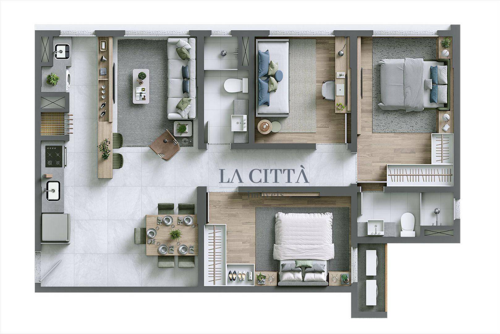 Apartamento à venda com 3 quartos, 77m² - Foto 16