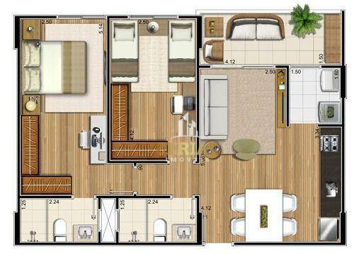 Apartamento à venda com 2 quartos, 66m² - Foto 5